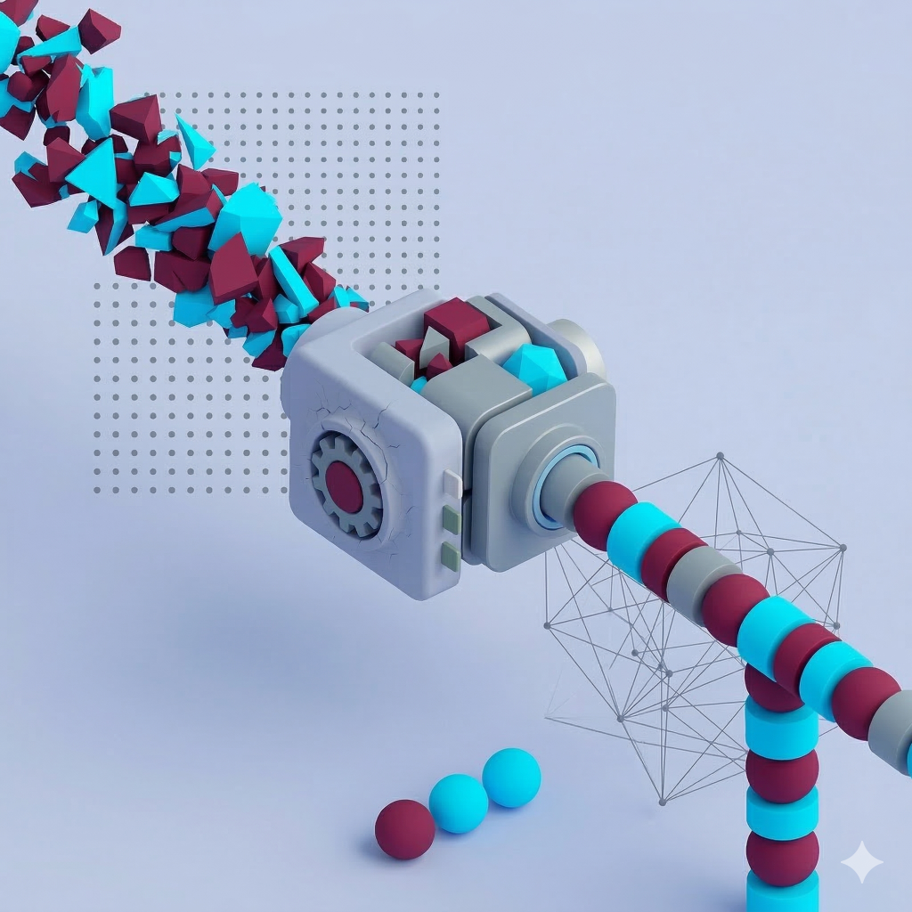 AI readiness illustration with organized information blocks